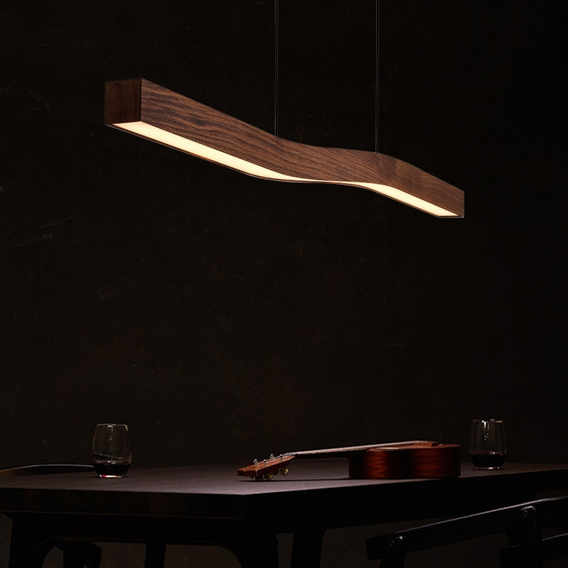 lustre en bois flotte deco design