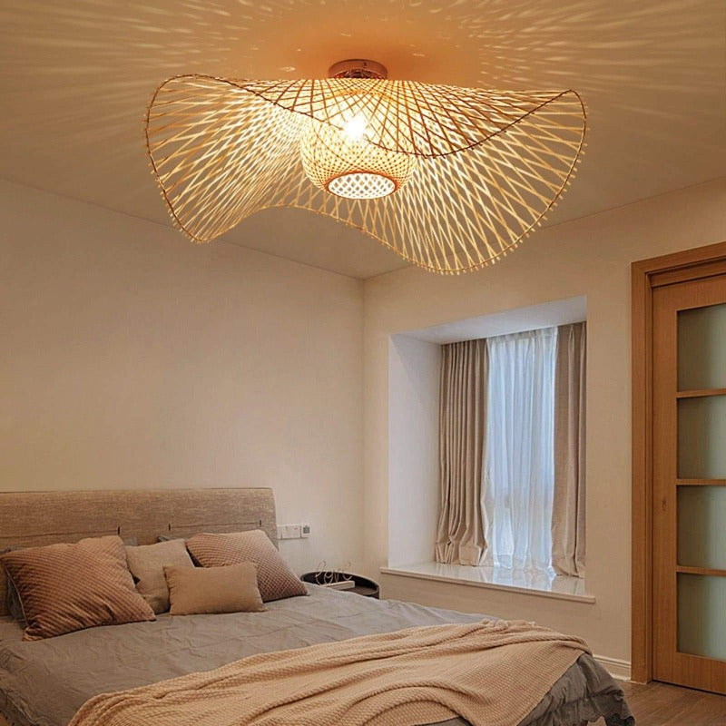 Plafonnier LED Minimaliste Crème pour Chambre à Coucher Plafonnier LED Minimaliste Crème pour Chambre à Coucher