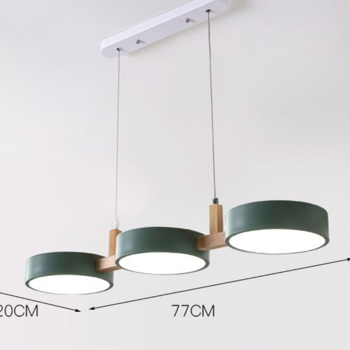 suspension luminaire style industriel bois
