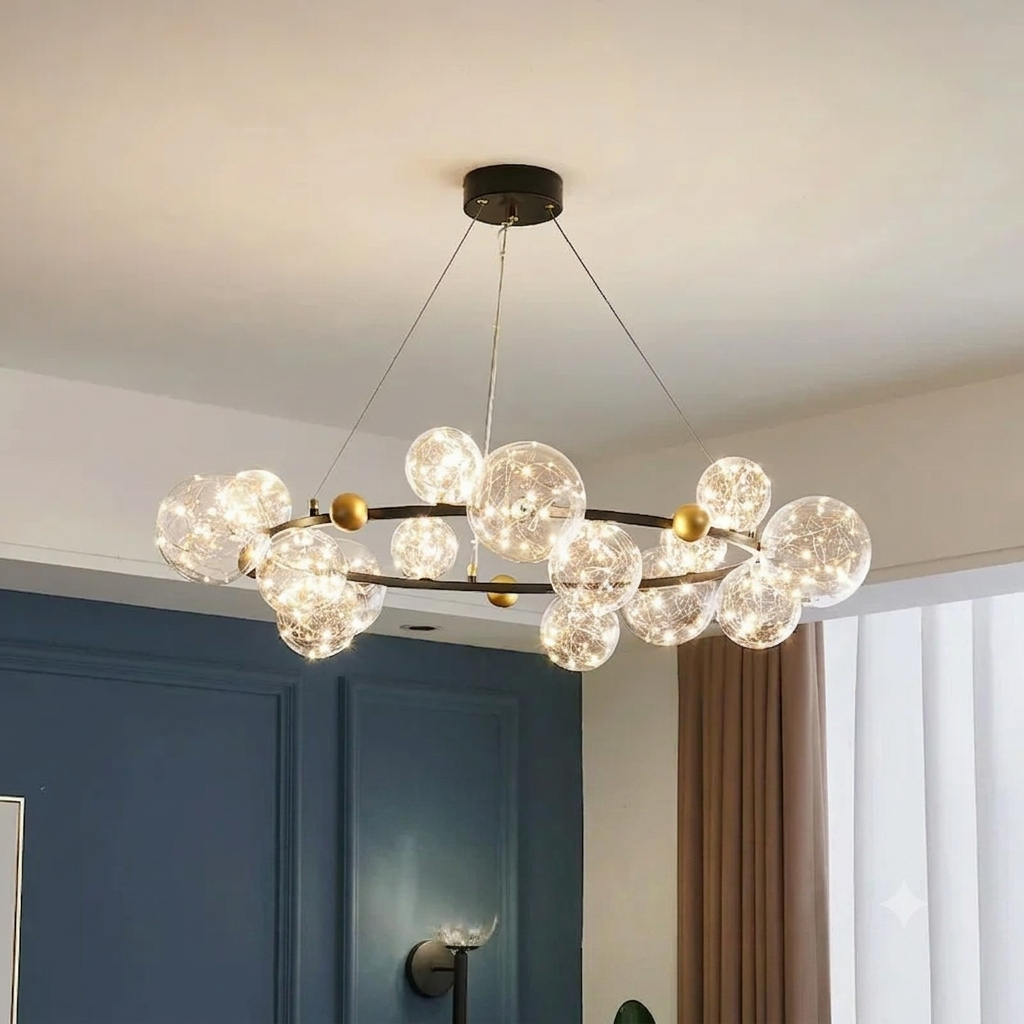 Lustre Noir Pour Salon | MAGIC