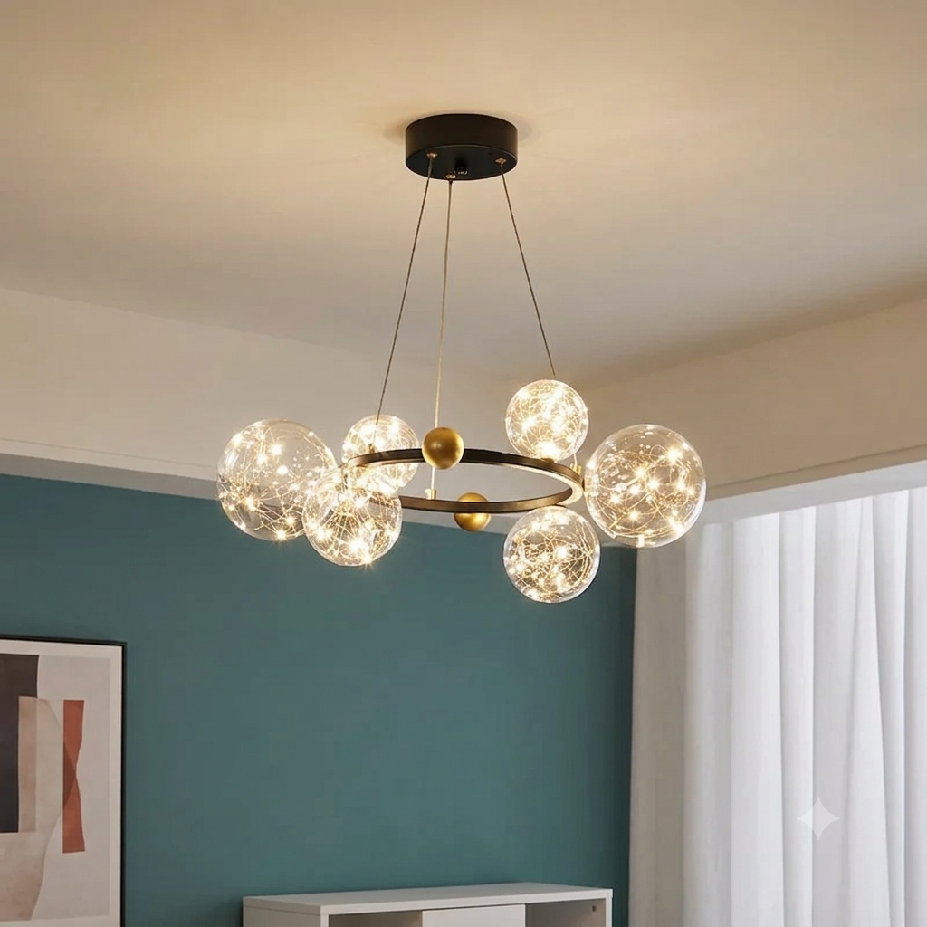 Lustre Noir Pour Salon | MAGIC