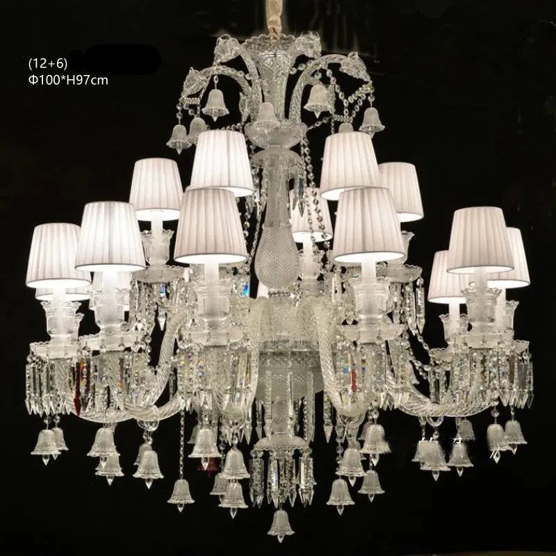 Lustre Luxe Art Déco En Cristal