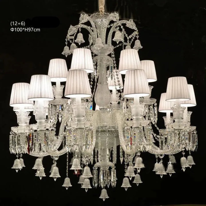 Lustre Luxe Art Déco En Cristal