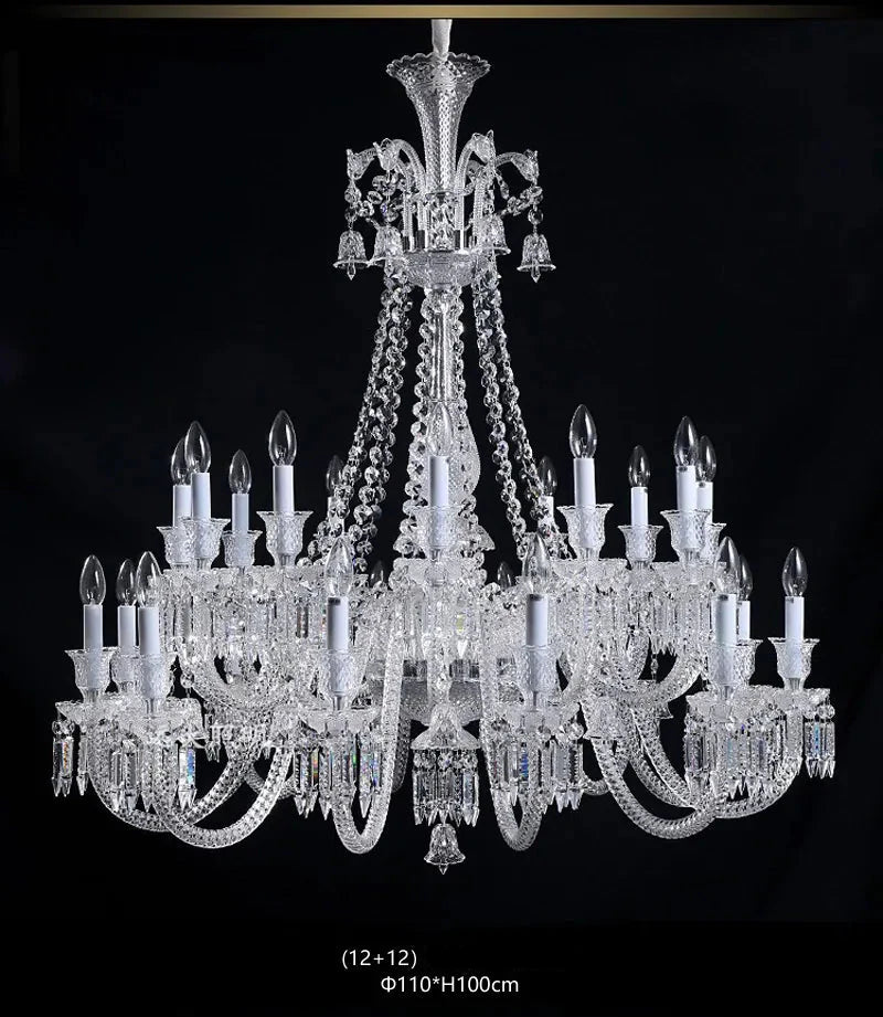 Lustre Luxe Art Déco En Cristal
