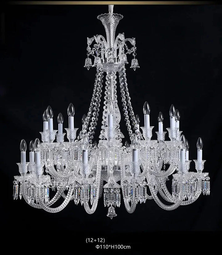 Lustre Luxe Art Déco En Cristal