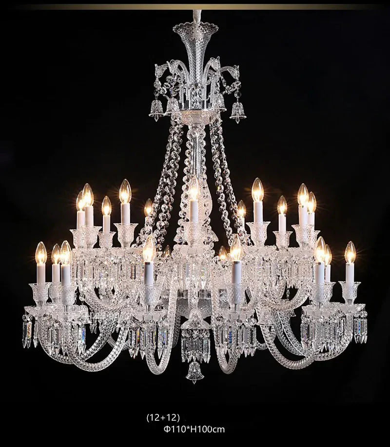Lustre Luxe Art Déco En Cristal