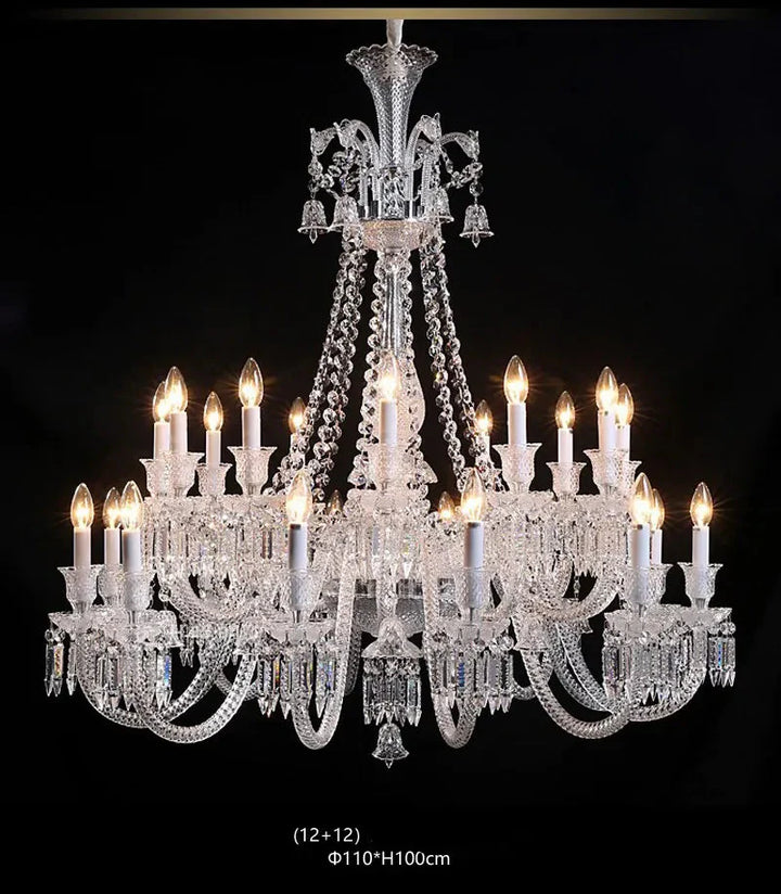 Lustre Luxe Art Déco En Cristal