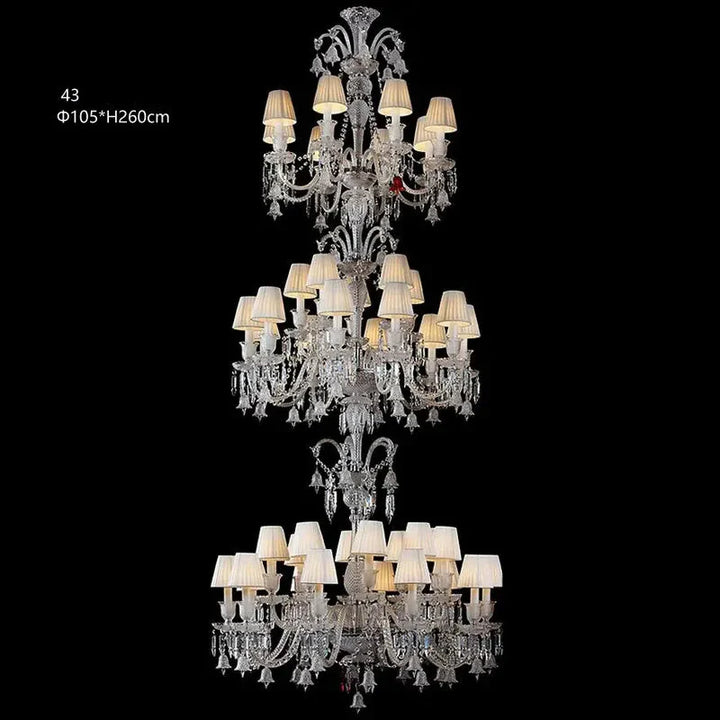 Lustre Luxe Art Déco En Cristal