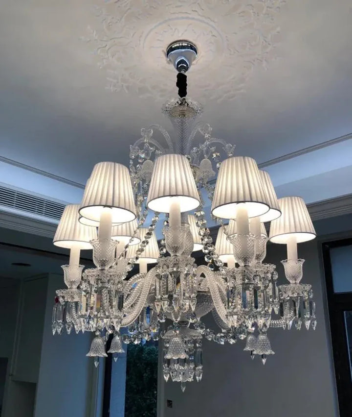 Lustre Luxe Art Déco En Cristal