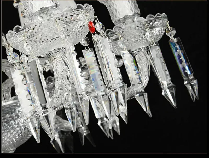 Lustre Luxe Art Déco En Cristal