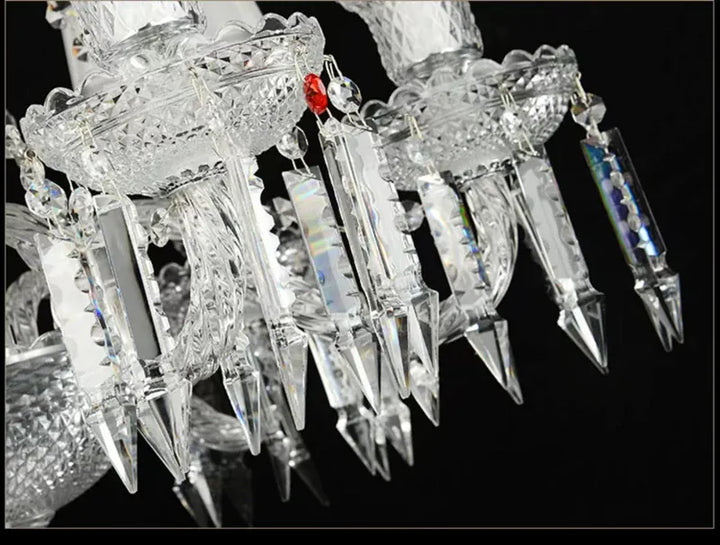 Lustre Luxe Art Déco En Cristal