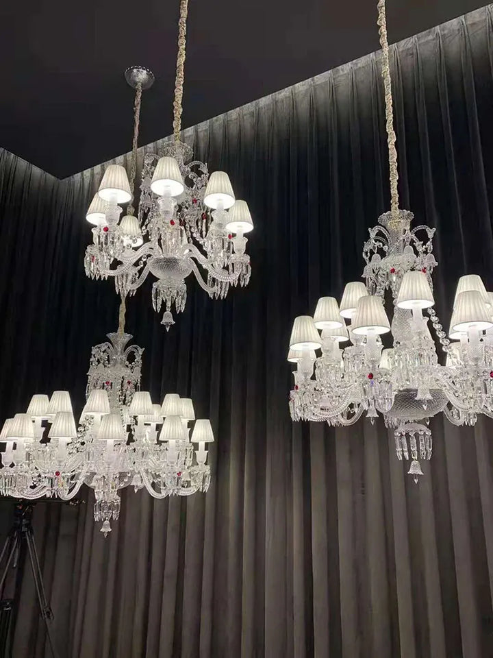 Lustre Luxe Art Déco En Cristal
