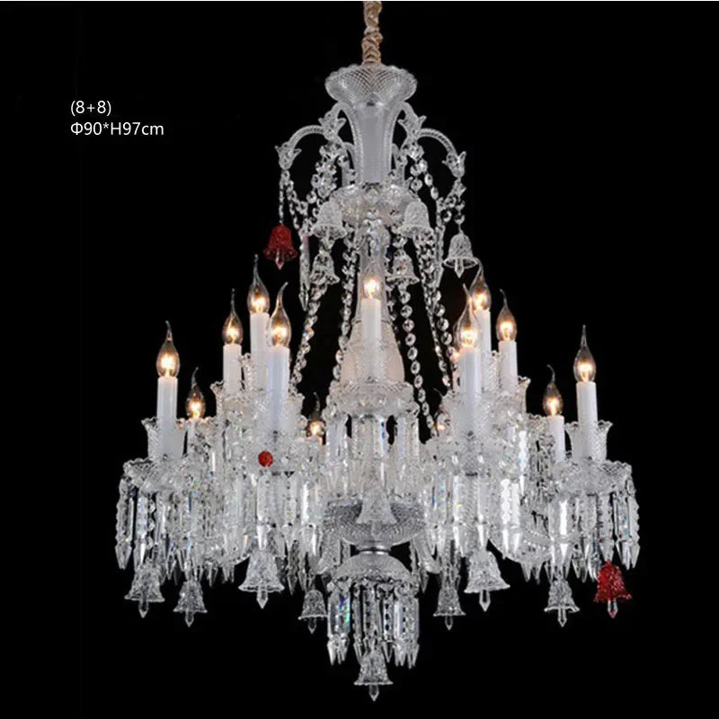 Lustre Luxe Art Déco En Cristal
