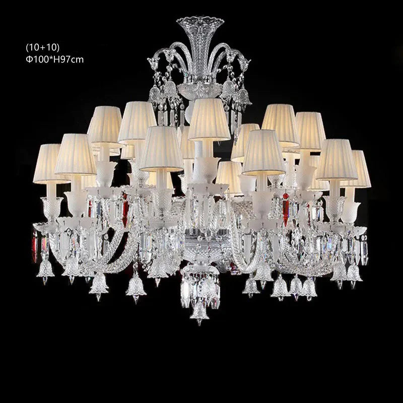 Lustre Luxe Art Déco En Cristal