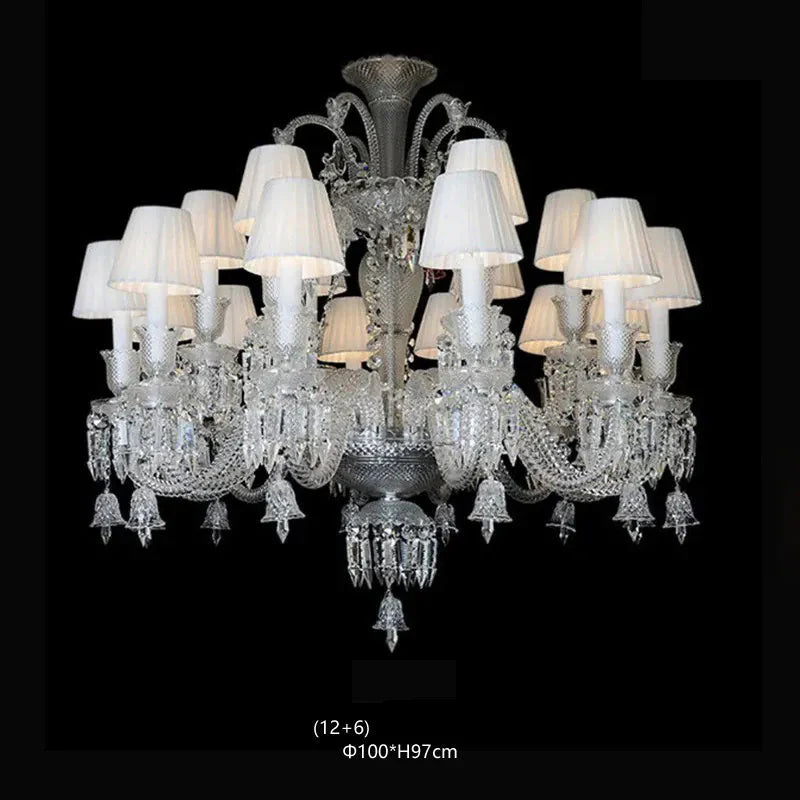 Lustre Luxe Art Déco En Cristal