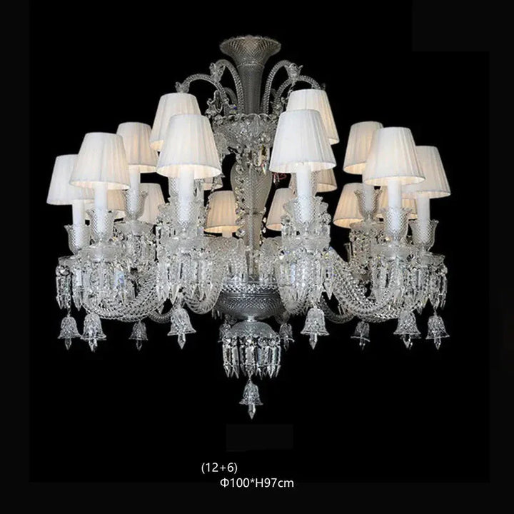 Lustre Luxe Art Déco En Cristal