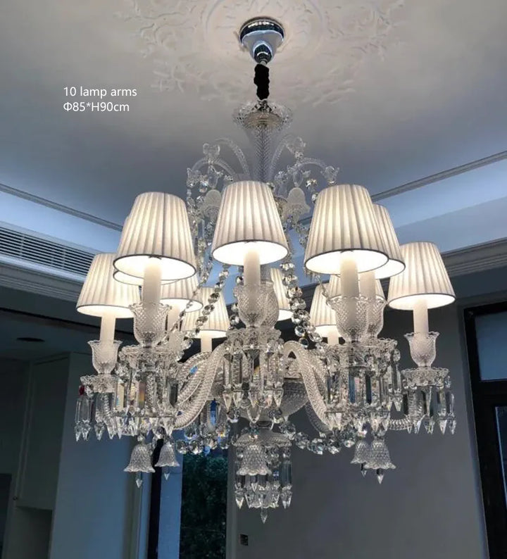 Lustre Luxe Art Déco En Cristal
