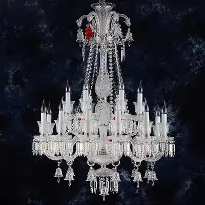 Lustre Luxe Art Déco En Cristal