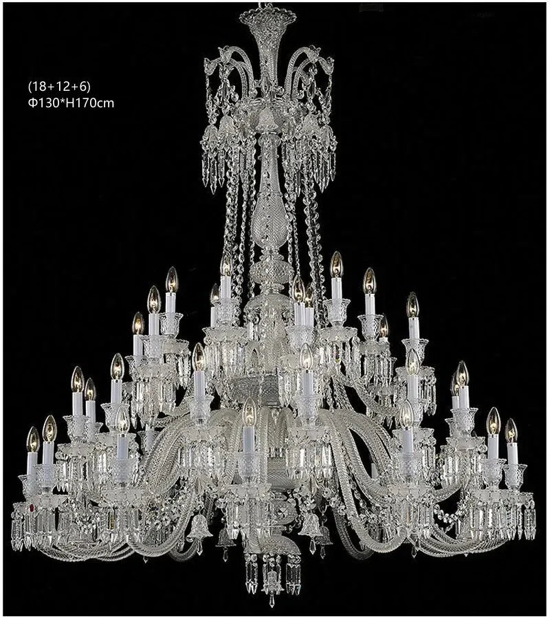 Lustre Luxe Art Déco En Cristal