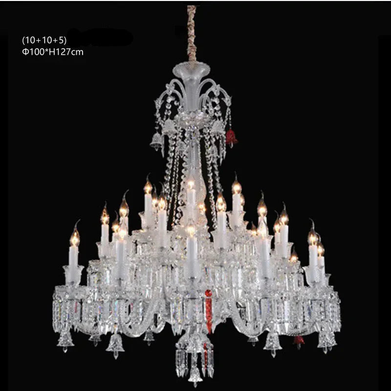 Lustre Luxe Art Déco En Cristal