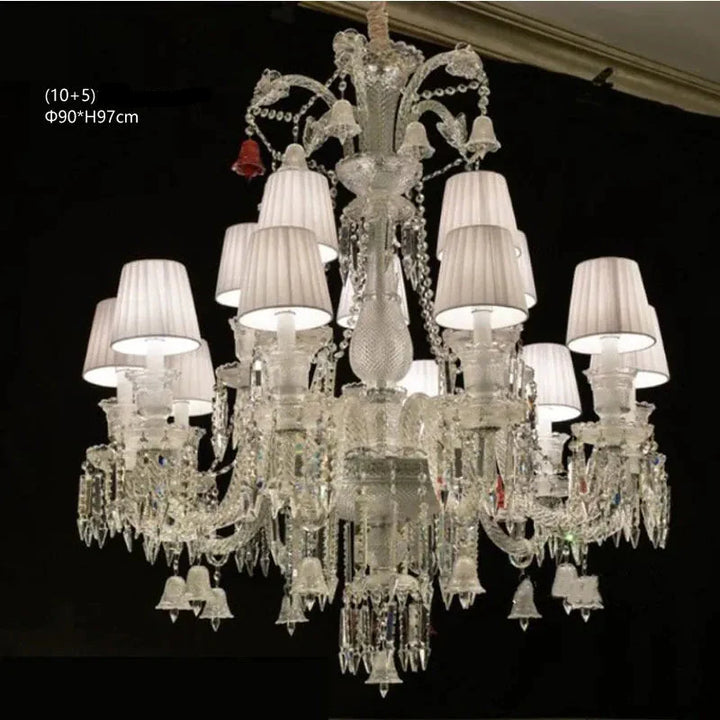 Lustre Luxe Art Déco En Cristal