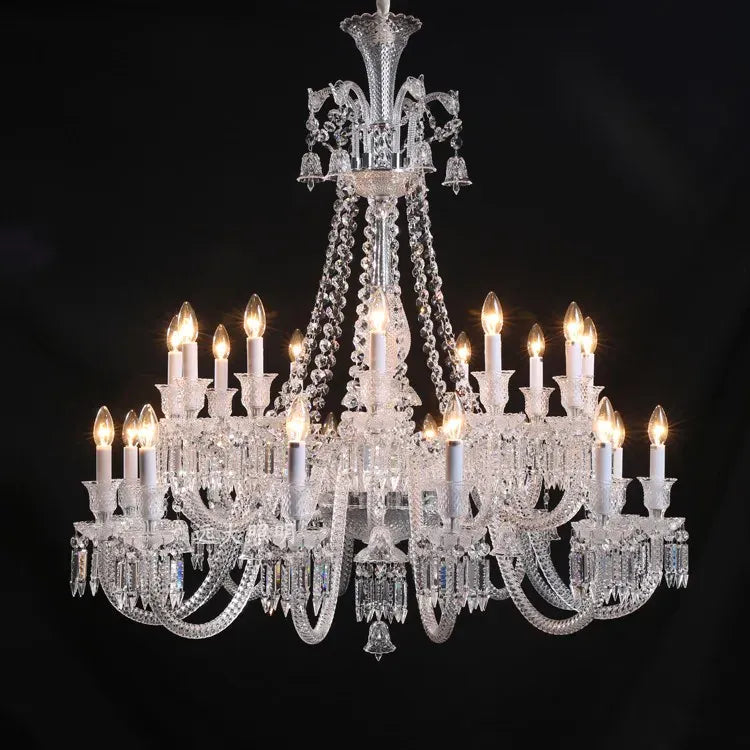 Lustre Luxe Art Déco En Cristal