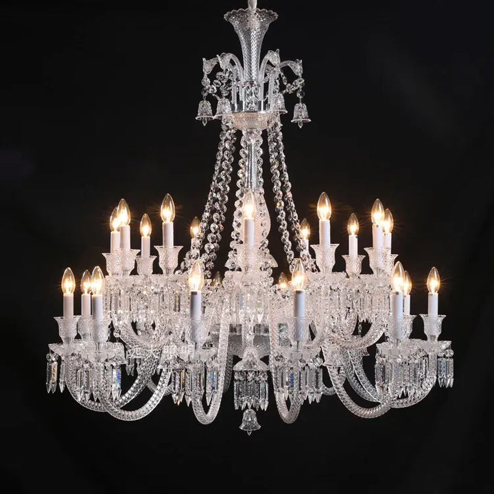 Lustre Luxe Art Déco En Cristal
