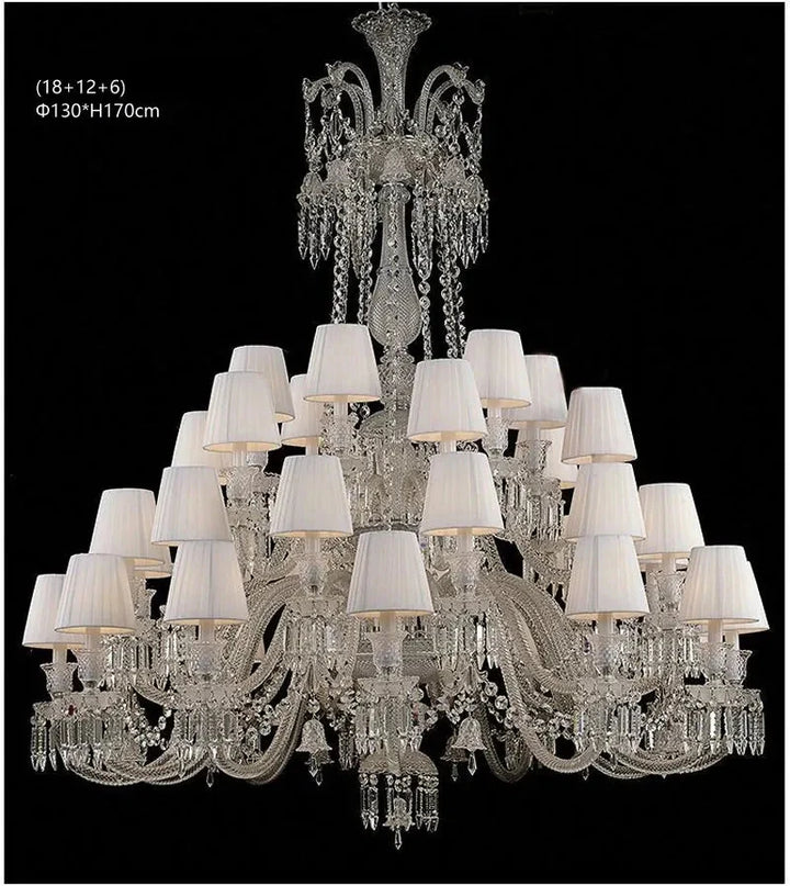 Lustre Luxe Art Déco En Cristal