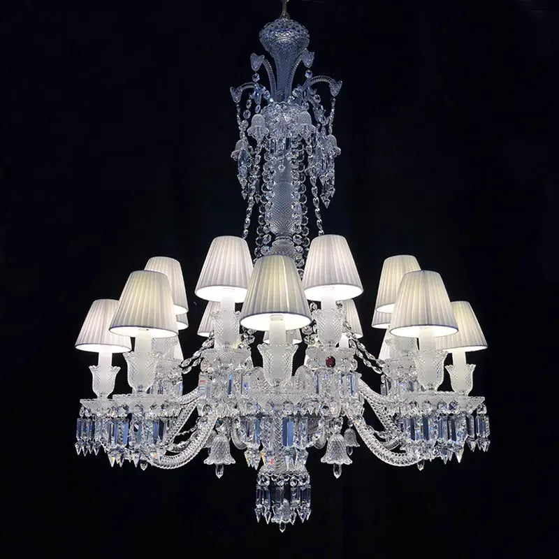 Lustre Luxe Art Déco En Cristal