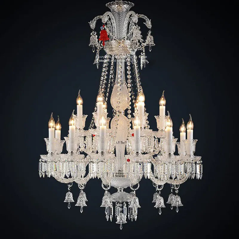 Lustre Luxe Art Déco En Cristal