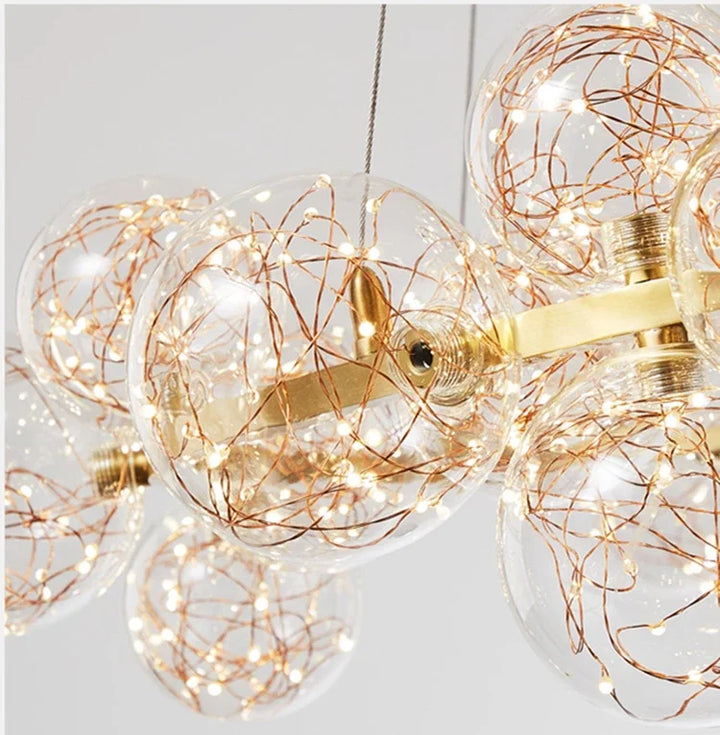Lustre Doré Pour Salon | MAGIC