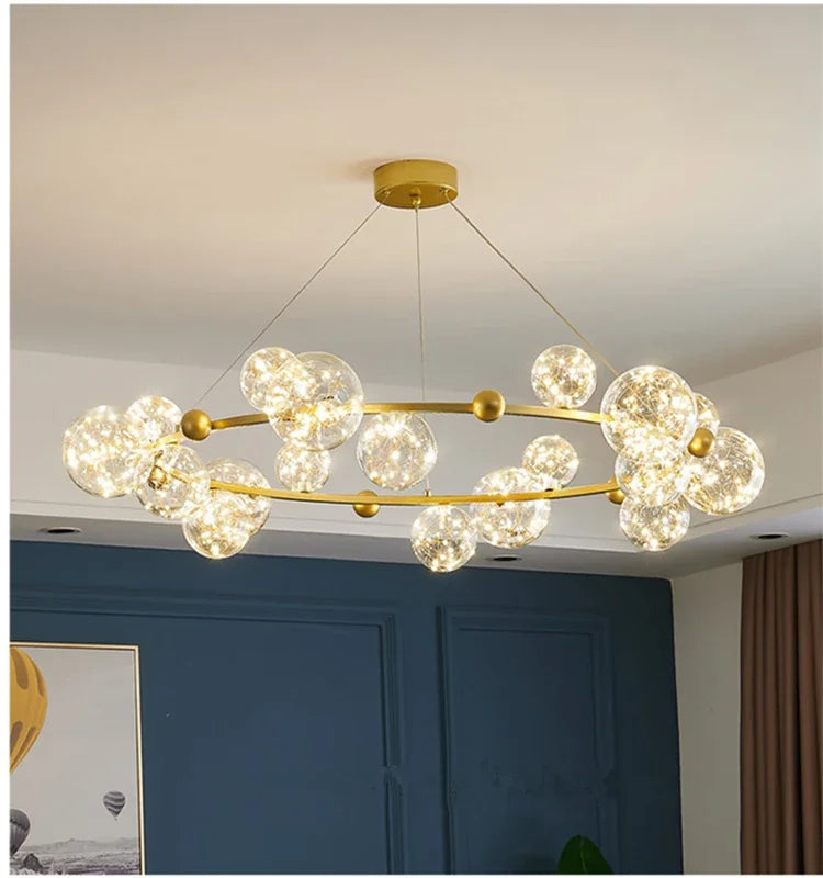 Lustre Doré Pour Salon | MAGIC