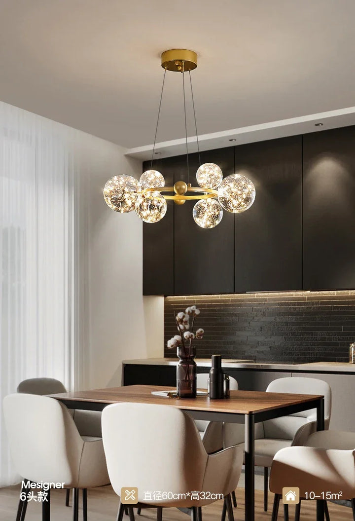 Lustre Doré Pour Salon | MAGIC