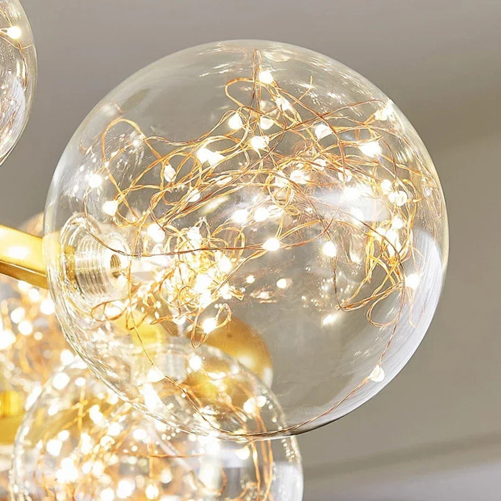 Lustre Doré Pour Salon | MAGIC