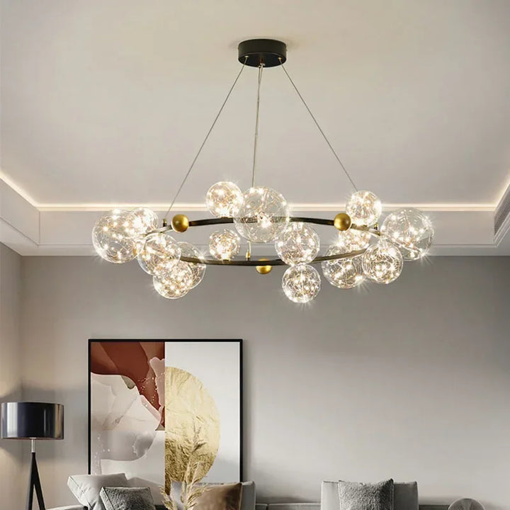 Lustre Doré Pour Salon | MAGIC