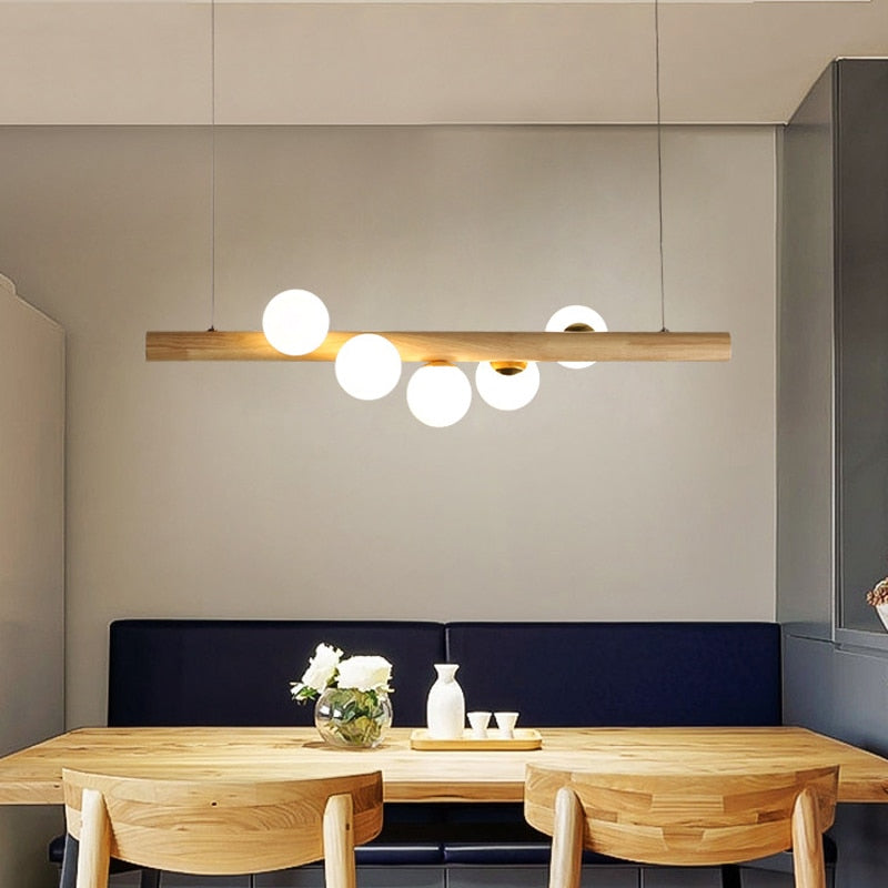 Lustre Salon Bois | Lustrino