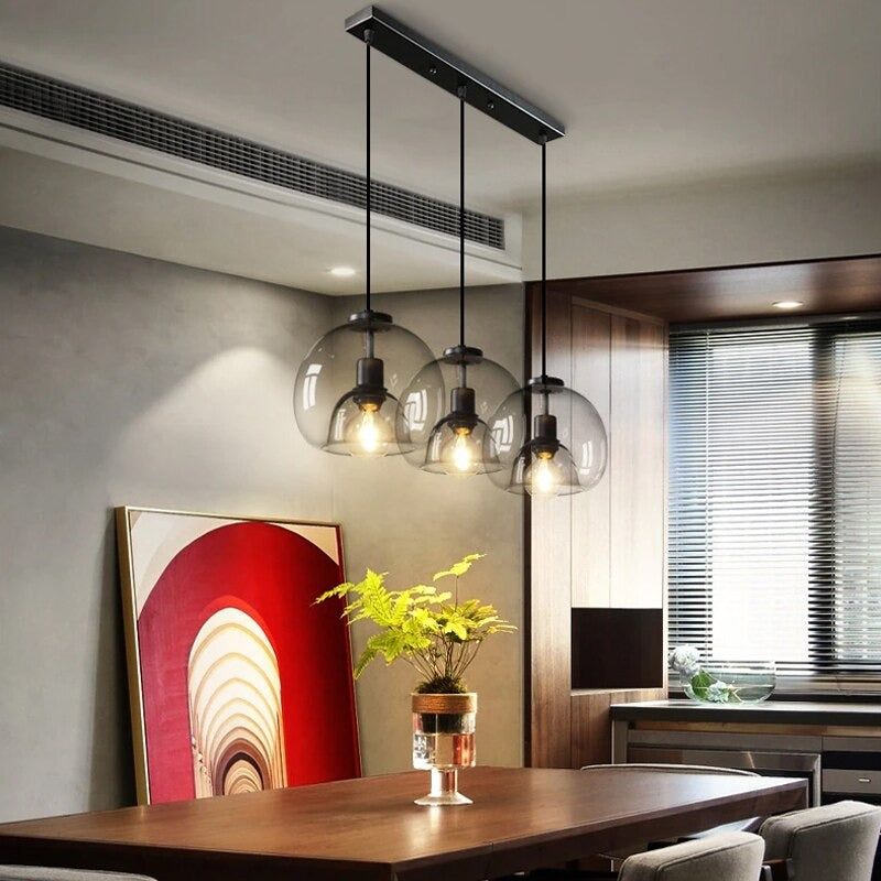 ENXING Lampe à suspendre Grand salon Lustre E27 moderne fer Suspension ENXING Lampe à suspendre Grand salon Lustre E27 moderne fer Suspension